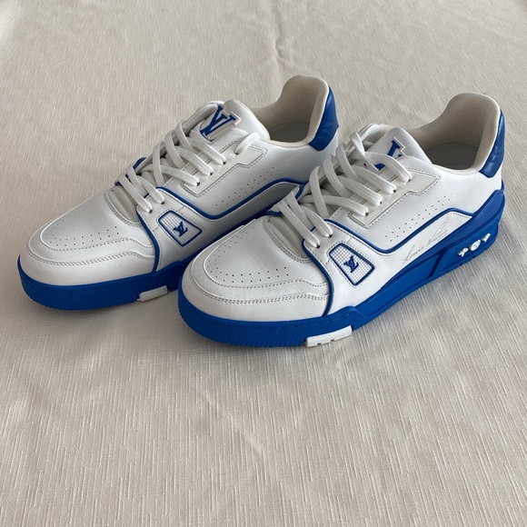 Louis VuittonTrainer White Blue Signature - Picture 4 of 16